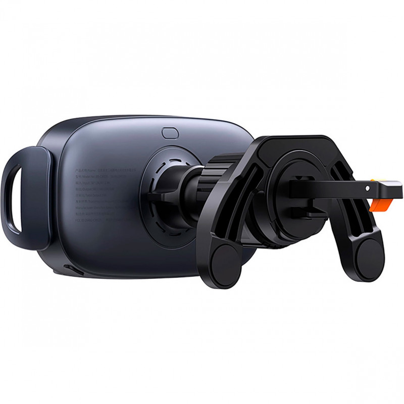 Автотримач для телефона з БЗП Baseus LightChaser Series Triple-Coil Wireless Charging Electric Car Mount Cluster Black