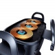 Автотримач для телефона з БЗП Baseus LightChaser Series Triple-Coil Wireless Charging Electric Car Mount Cluster Black