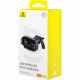 Автотримач для телефона з БЗП Baseus LightChaser Series Triple-Coil Wireless Charging Electric Car Mount Cluster Black