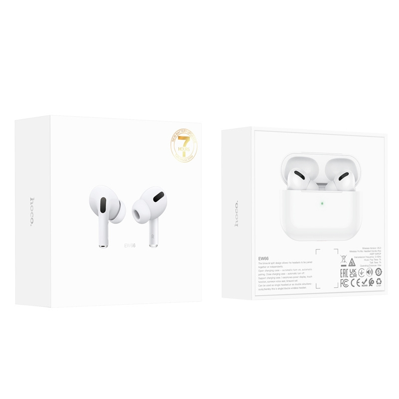 Бездротові навушники HOCO EW66 True wireless stereo headset White