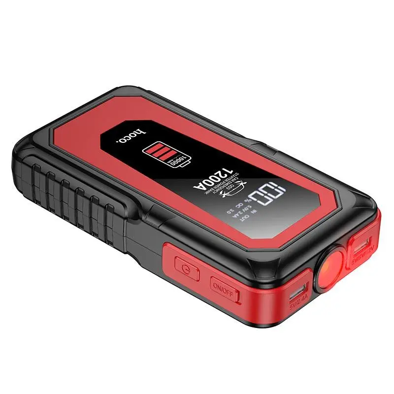 Автомобільний пуско-зарядний пристрій HOCO QS3 Victory car emergency starter power bank (10000mAh) Black