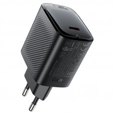 Мережевий зарядний пристрій ACEFAST A112 PD45W GaN single USB-C charger (EU) Black