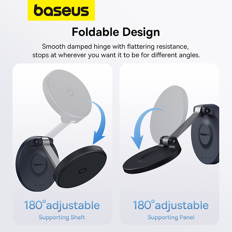 Автотримач для телефона Baseus MagPro Magnetic Foldable Phone Mount Cluster Black
