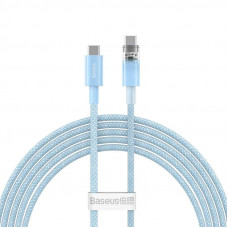 Кабель Baseus Explorer Series Fast Charging Cable with Smart Temperature Control Type-C to Type-C 100W 2m Galaxy Blue