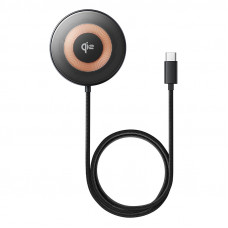 Бездротовий зарядний пристрій Baseus Simple Mini4 Magnetic Wireless Charging Stand Qi2 15W Universal Explorer Edition Cosmic Black