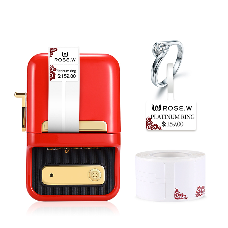 Термопринтер для друку наклейок NIIMBOT B21S Red