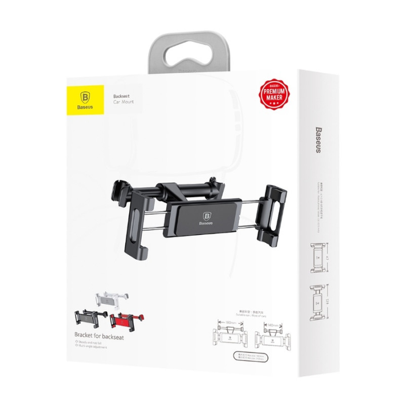 Автотримач для планшета Baseus Back Seat Car Mount Holder Black