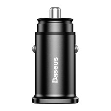 Автомобільний зарядний пристрій Baseus Square metal A+A 30W Black