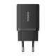 Мережевий зарядний пристрій Baseus Cube Fast Charger C+U 30W EU Cluster Black
