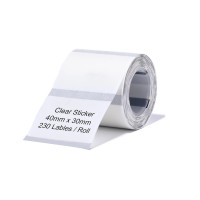 Labels NIIMBOT TT40*30-230 Clear For B1/B21/B3S (A2G88318801)