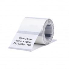 Етикетки NIIMBOT TT40*30-230 Clear For B1/B21/B3S (A2G88318801)