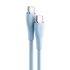 Кабель Vention USB 2.0 C Male to C Male 5A Cable 1.5M Light Blue Silicone Type (TAWSG)