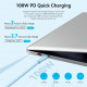 Кабель Vention USB 2.0 C Male to C Male 5A Cable 1.5M Light Blue Silicone Type (TAWSG)