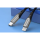 Кабель Vention USB 2.0 C to Lightning Cable 1M Gray Aluminum Alloy Type (TACHF)