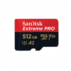 Карта пам'яті microSDXC (UHS-1 U3) SanDisk Extreme Pro A2 512Gb class 10 V30 (R200MB/s,W140MB/s) (adapter)