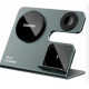 Бездротовий мультизарядний пристрій Essager  Ruicheng desktop magnetic suction 15W (3 in 1)  black