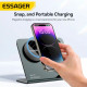 Бездротовий мультизарядний пристрій Essager  Ruicheng desktop magnetic suction 15W (3 in 1)  black
