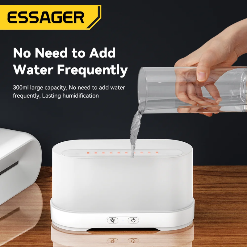 Зволожувач повітря ESSAGER Flame Aromatherapy Humidifier Black