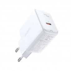 Мережевий зарядний пристрій ACEFAST A1 PD20W single USB-C charger White