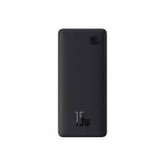 Зовнішній акумулятор Baseus Airpow Lite Power Bank 10000mAh 15W Cosmic Black (With Simple Series Data Cable USB to Type-C 30cm Black)