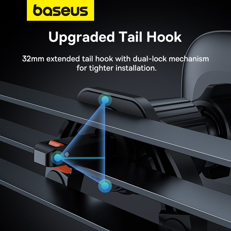 Автотримач для телефона Baseus UltraControl Mega Series Folding Screen Phone Car Mount Cluster Black