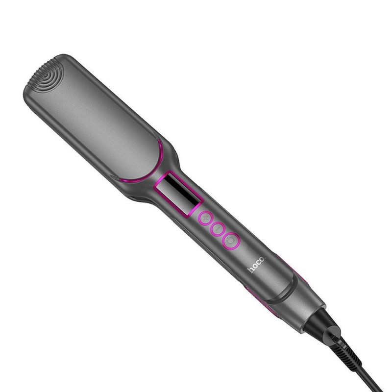 Вирівнювач для волосся з цифровим дисплеєм HOCO HP42 Wide board hair straightener with digital display(EU) Gray