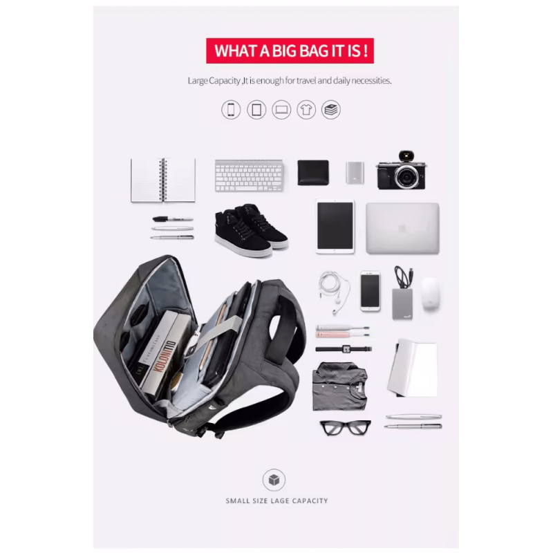 Backpack Tigernu T-B3361 15.6" Gray