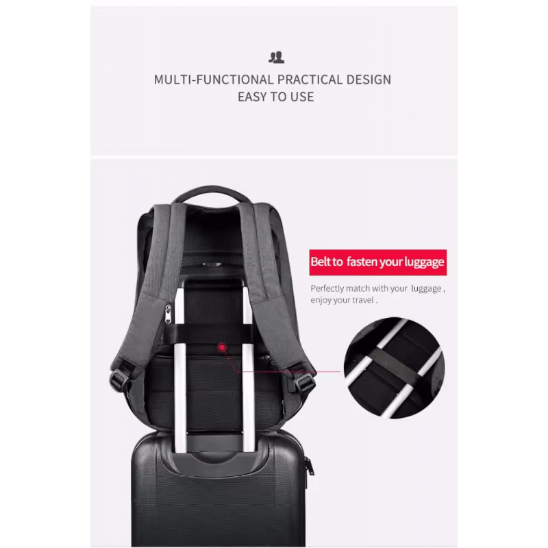 Backpack Tigernu T-B3361 15.6" Gray