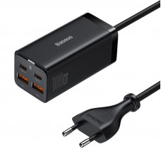 Мережевий зарядний пристрій Baseus GaN3 Pro Desktop Fast Charger 2U+2C 100W EU Black