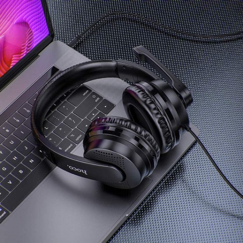 Навушники ігрові HOCO W103 Magic tour gaming headphones Black