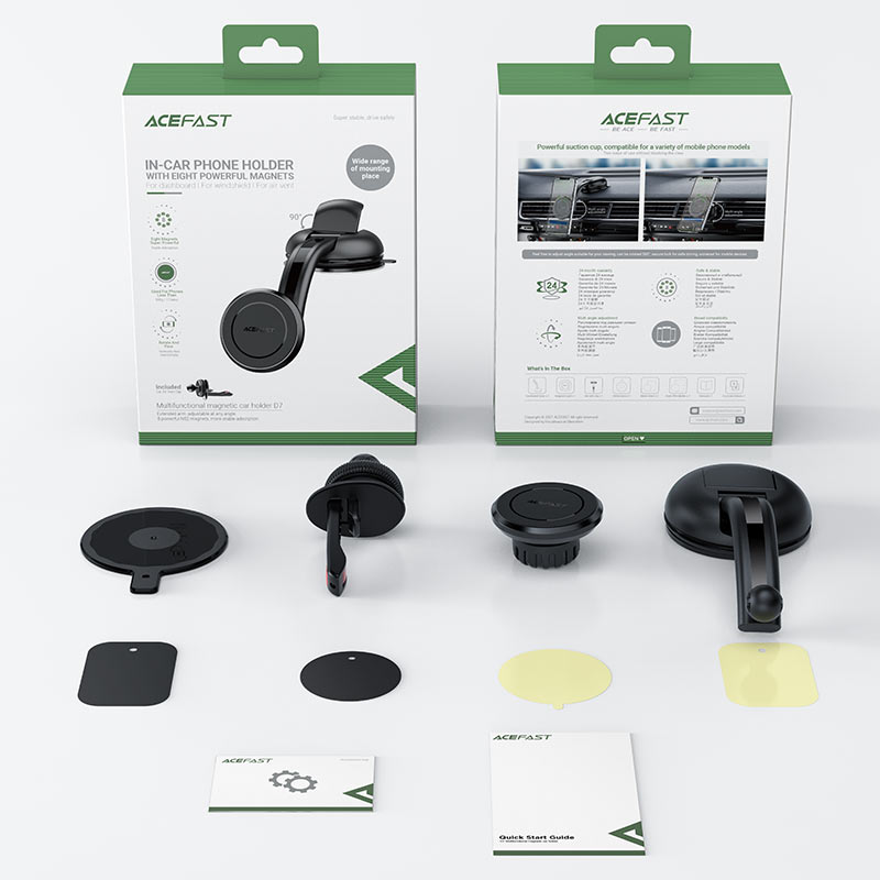 Автотримач для телефона ACEFAST D7 multifunctional magnetic car holder