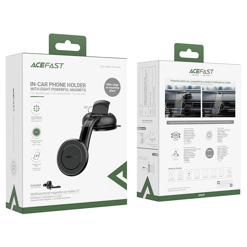 Автотримач для телефона ACEFAST D7 multifunctional magnetic car holder