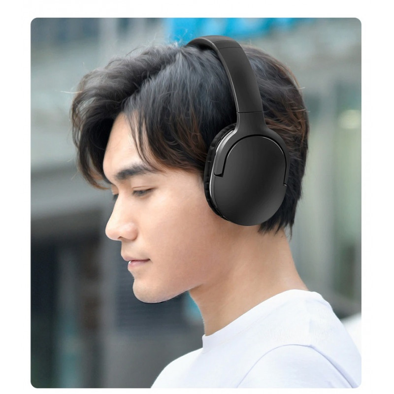 Бездротові накладні навушники Baseus Encok Wireless headphone D02 Pro Black (2022 Edition)